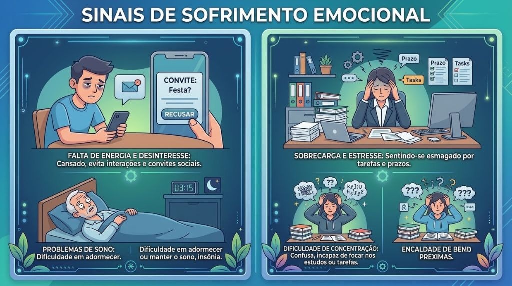 guia sinais de sofrimento emocional