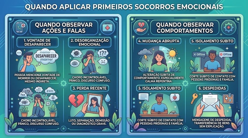 quando aplicar primeiros socorros emocionais